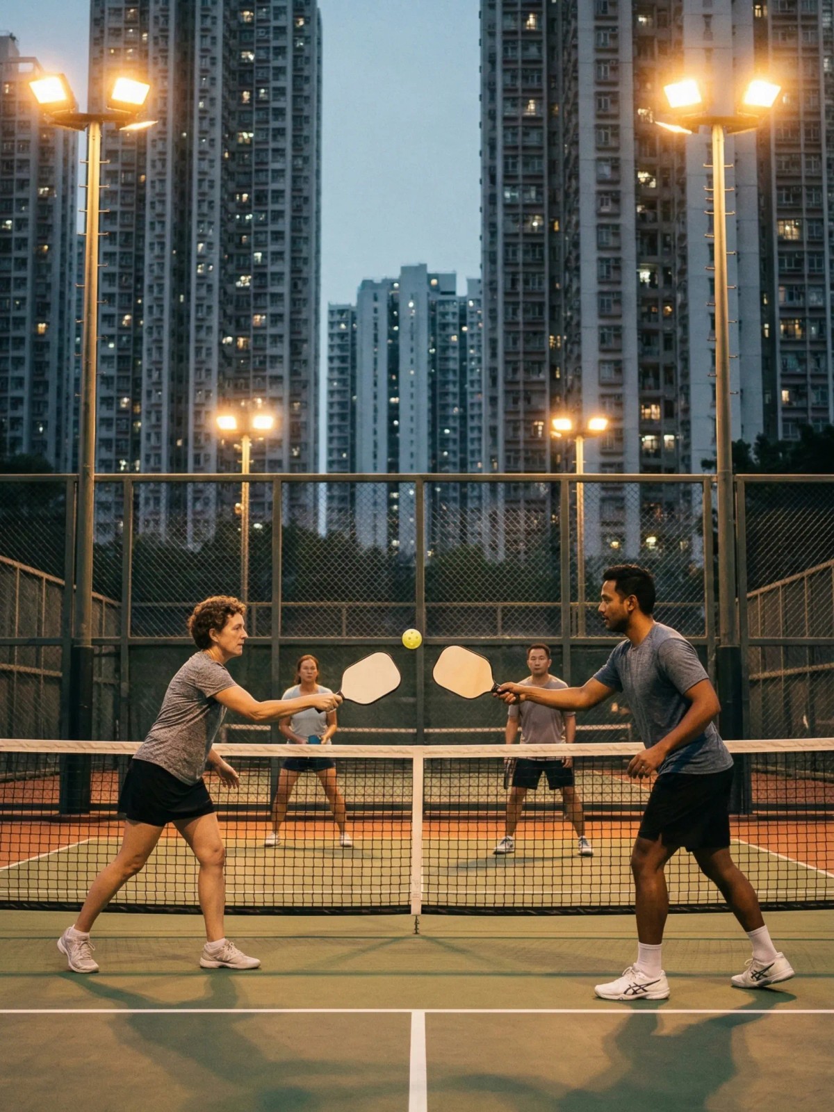 Pickleball session